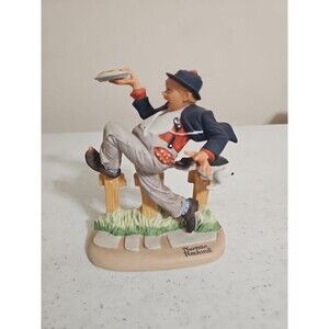Norman Rockwell Vintage Porcelain Figurine "Caught In The Act"